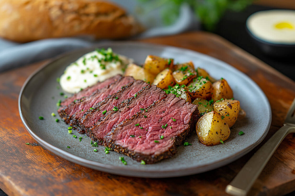 Roastbeef im Herrenhaus Tüschow